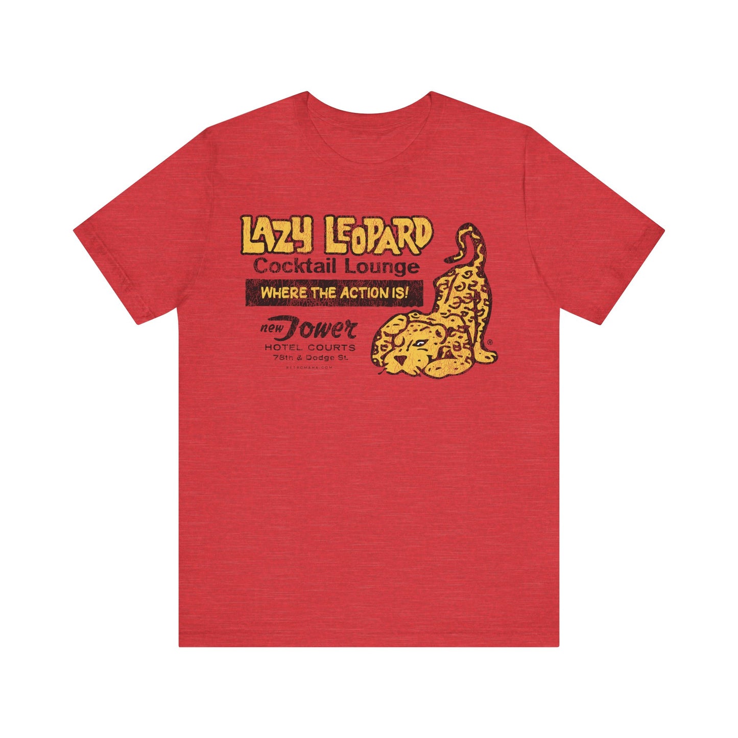 LAZY LEOPARD LOUNGE Short Sleeve Tee