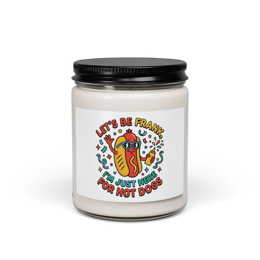 Let's Be Frank Hot Dog Candle | Scented Soy, BBQ Fourth of July