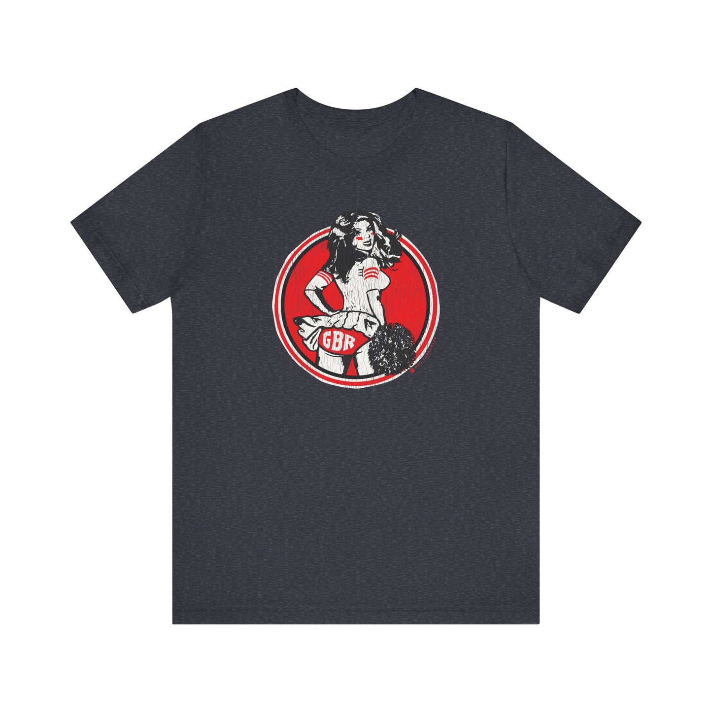 NEBRASKA VINTAGE CHEERLEADER Short Sleeve Tee