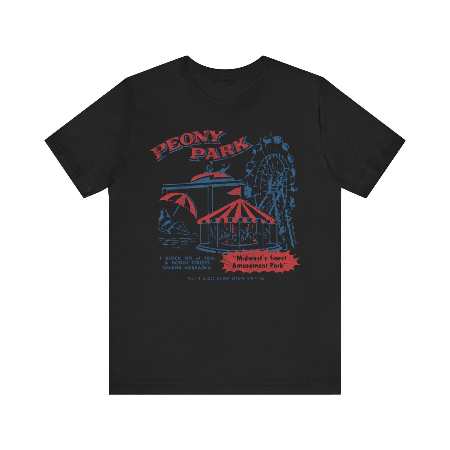 PEONY PARK (matchbook cover) Short Sleeve Tee