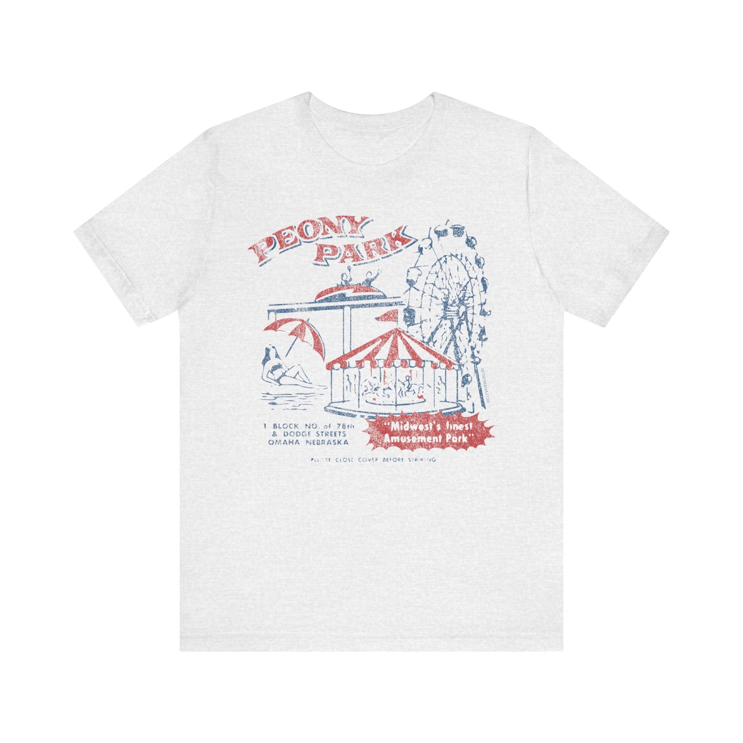 PEONY PARK (matchbook cover) Short Sleeve Tee