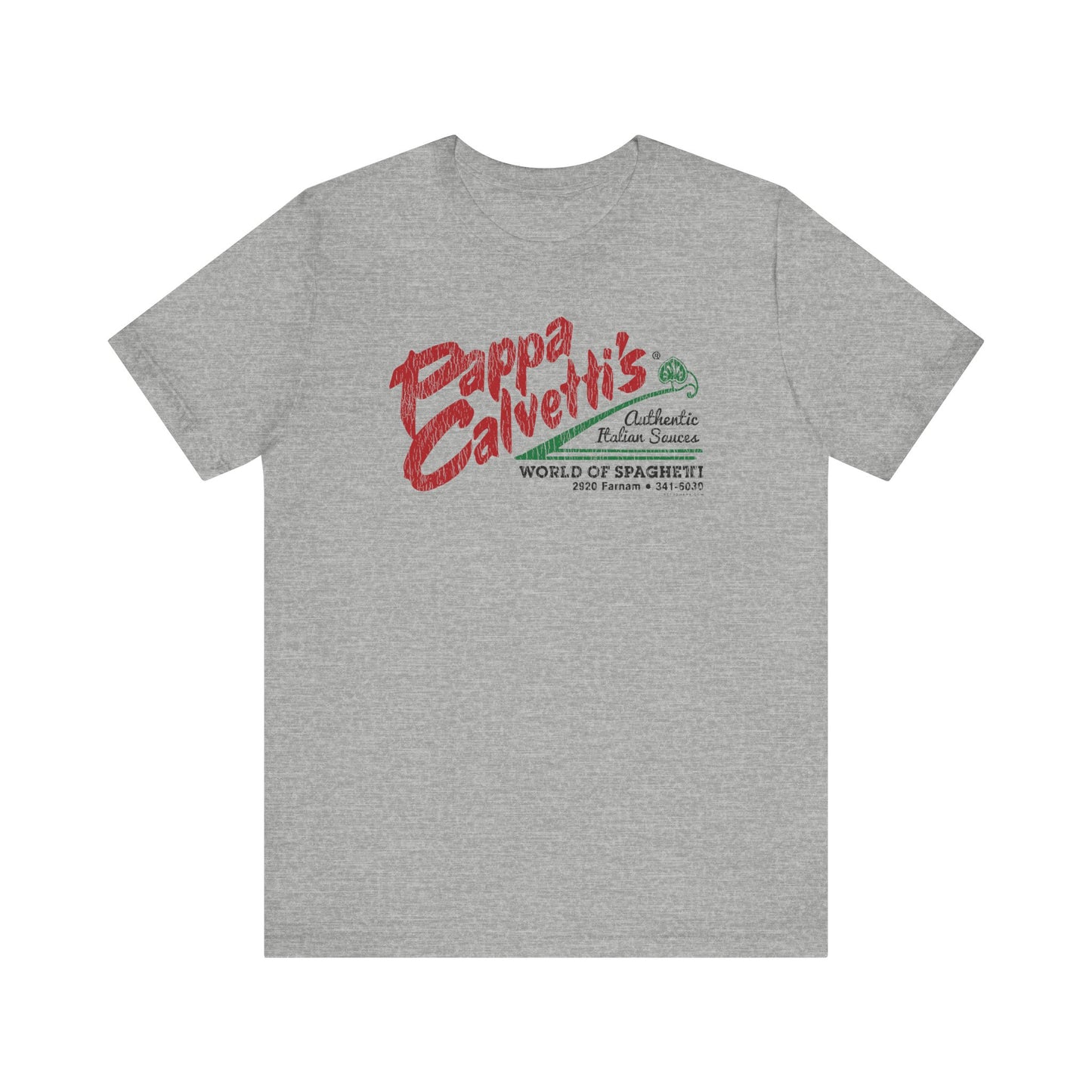 PAPPA CALVETTI'S WORLD OF SPAGHETTI Short Sleeve Tee