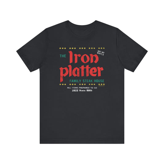 IRON PLATTER FAMILY STEAK HOUSE Short Sleeve Tee