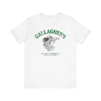 GALLAGHER'S FOOD & SPIRITS Unisex Jersey Short Sleeve Tee