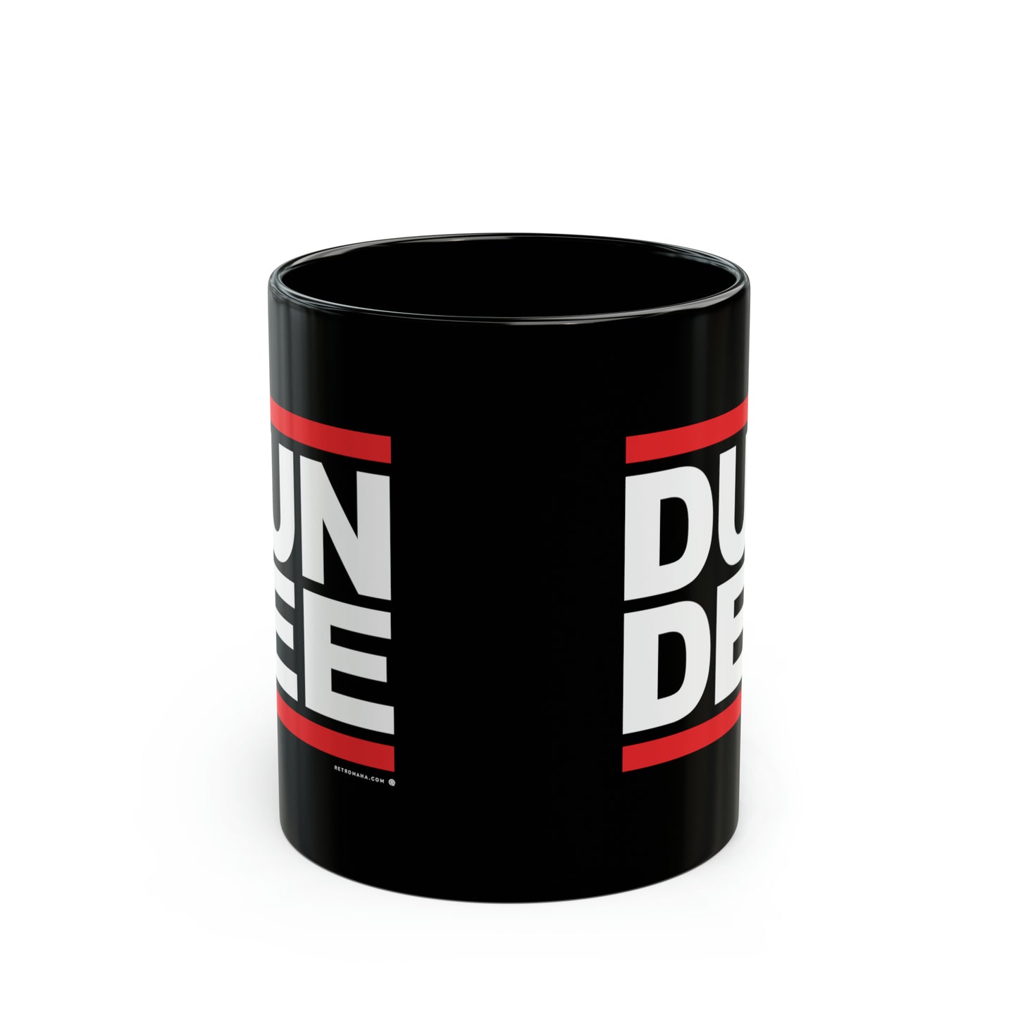 DUNDEE (RUN DMC PARODY) Black Mug (11oz)