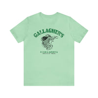 GALLAGHER'S FOOD & SPIRITS Unisex Jersey Short Sleeve Tee