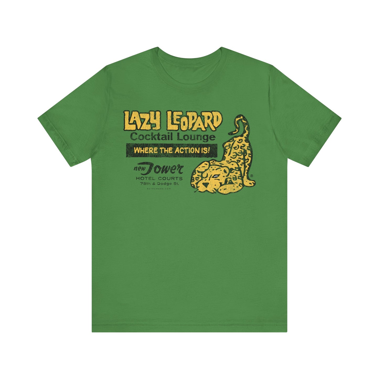 LAZY LEOPARD LOUNGE Short Sleeve Tee