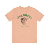 GALLAGHER'S FOOD & SPIRITS Unisex Jersey Short Sleeve Tee