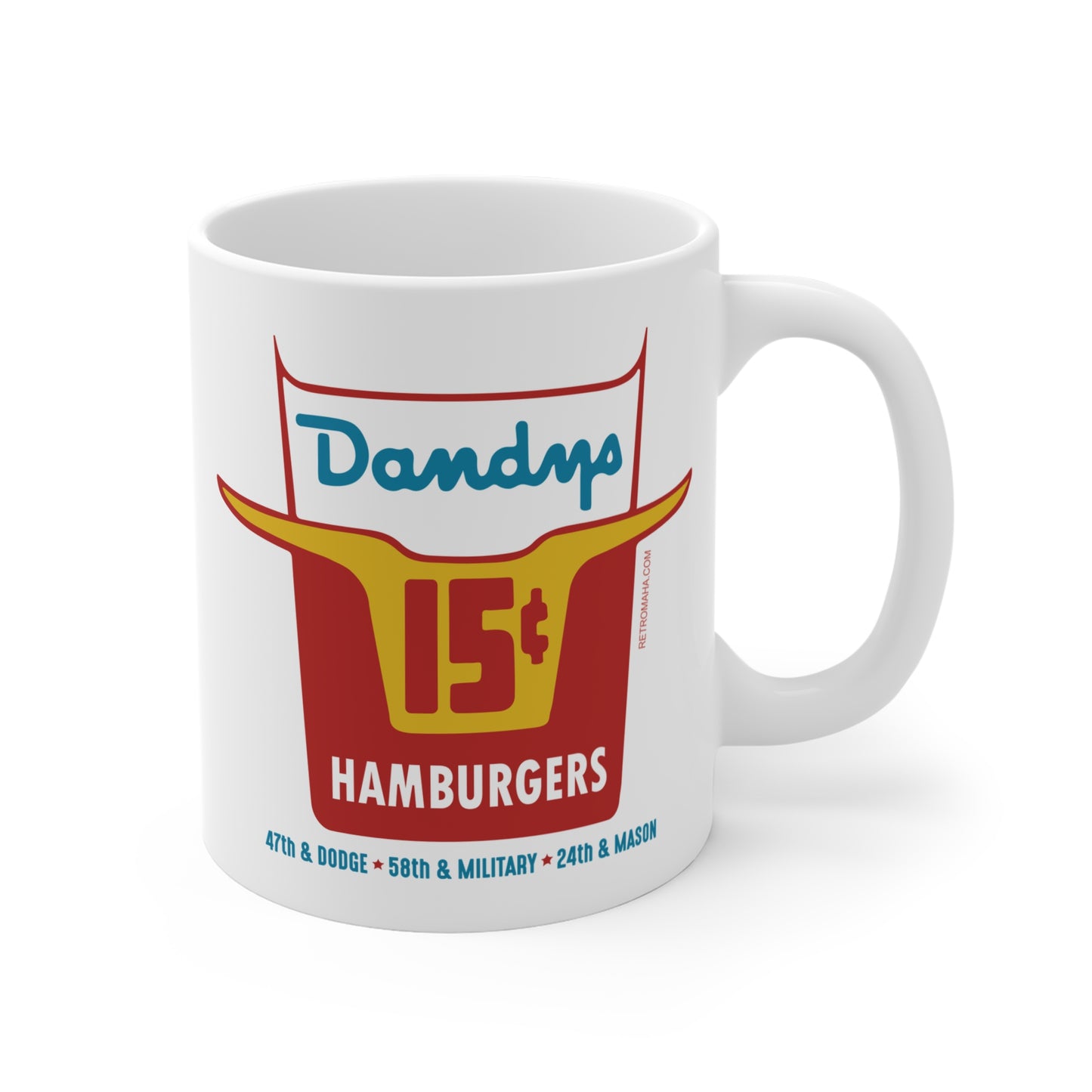 DANDY'S HAMBURGERS Mug 11oz