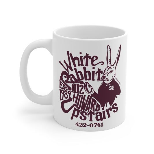 WHITE RABBIT Mug 11oz