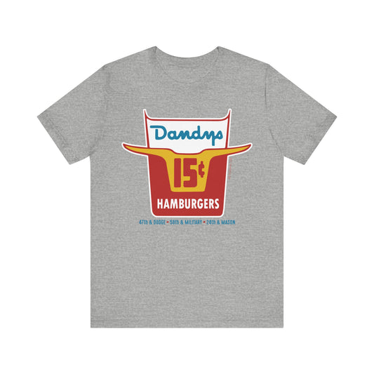 DANDY'S HAMBURGERS Short Sleeve Tee