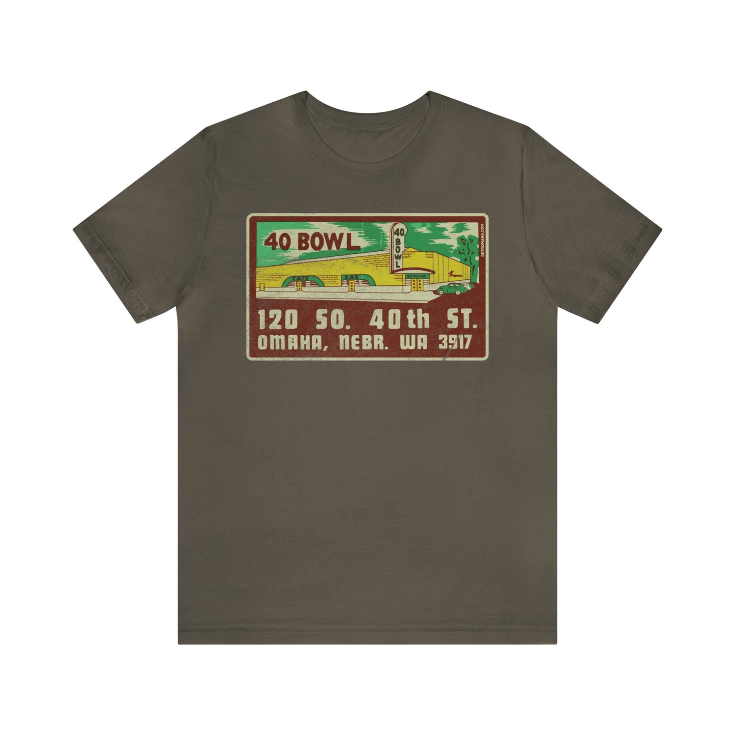 40 BOWL (MATCHBOOK) Short Sleeve Tee