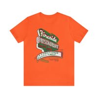 FIRESIDE RESTAURANT MATCHBOOK COVER Unisex Jersey Short Sleeve Tee