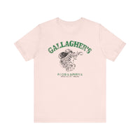 GALLAGHER'S FOOD & SPIRITS Unisex Jersey Short Sleeve Tee