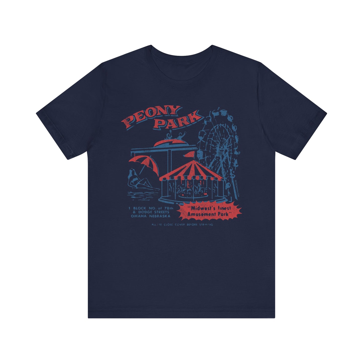PEONY PARK (matchbook cover) Short Sleeve Tee