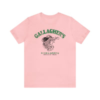 GALLAGHER'S FOOD & SPIRITS Unisex Jersey Short Sleeve Tee