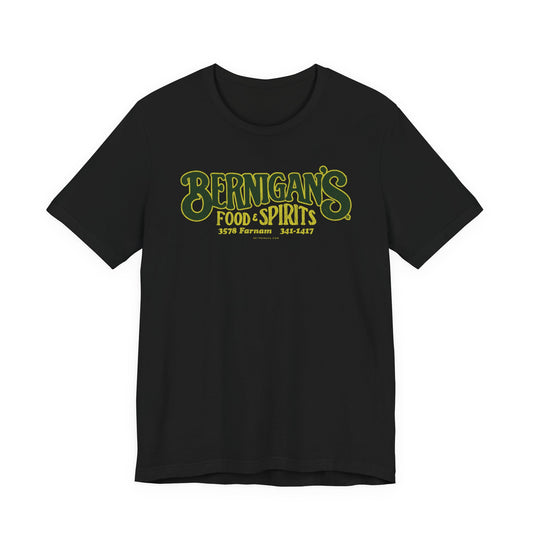 BERNIGAN'S FOOD & SPIRITS Short Sleeve Tee