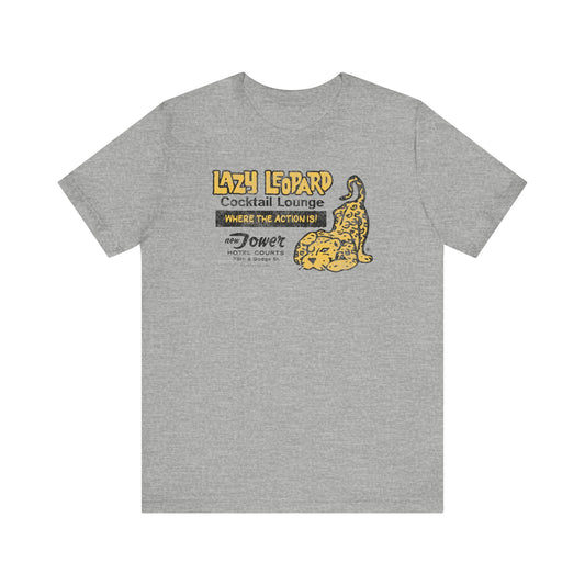 LAZY LEOPARD LOUNGE Tee