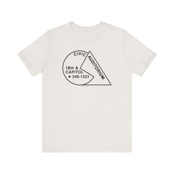 CIVIC AUDITORIUM Unisex Jersey Short Sleeve Tee