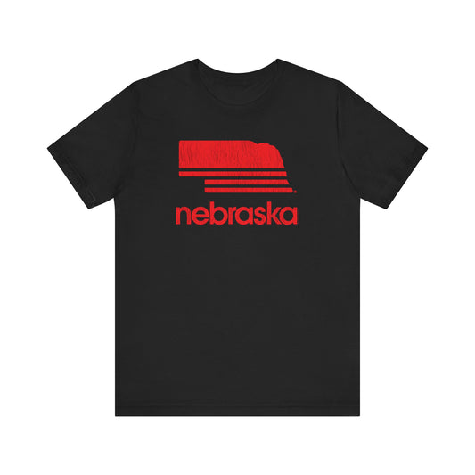 NEBRASKA SPORTS LOGO PARODY Short Sleeve Tee