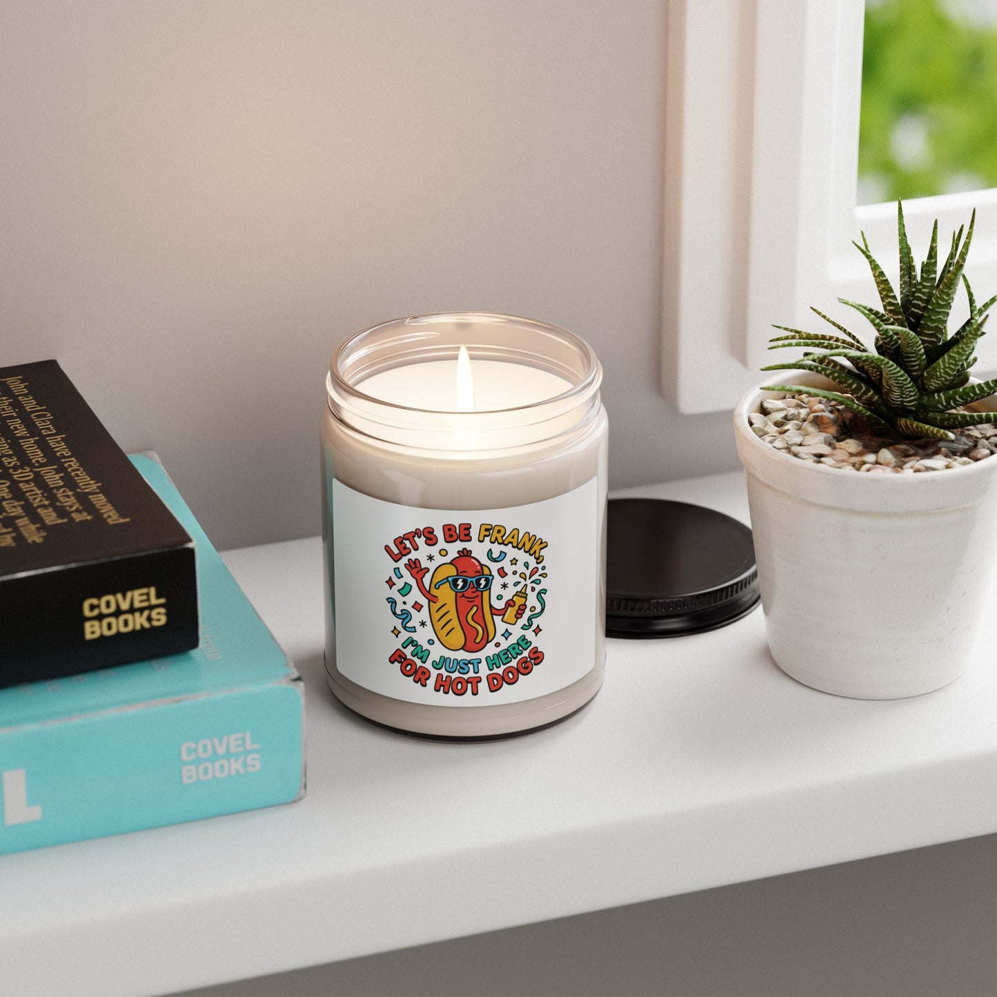 Let's Be Frank Hot Dog Candle | Scented Soy, BBQ Fourth of July