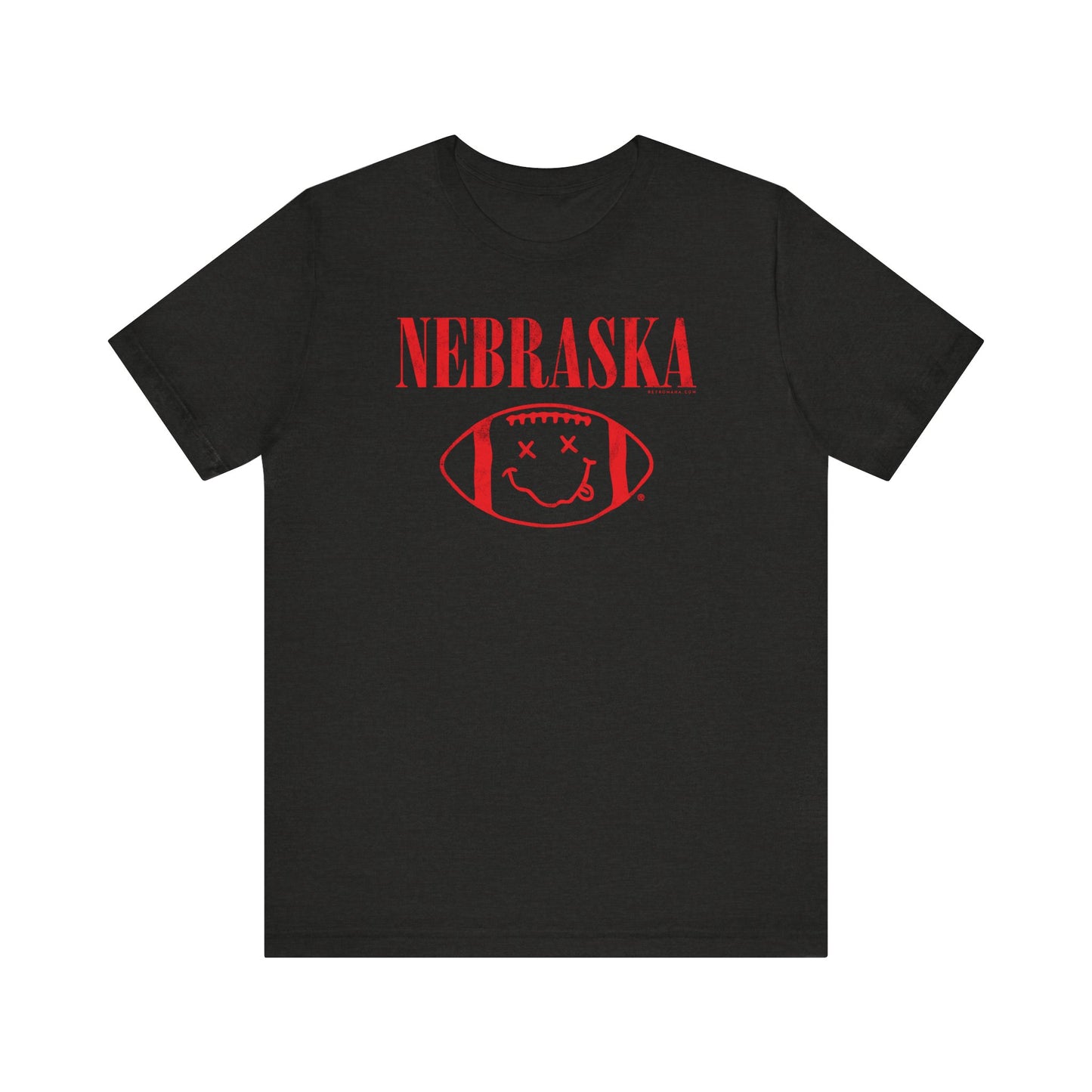 SMELLS LIKE NE FOOTBALL (NIRVANA PARODY) Short Sleeve Tee