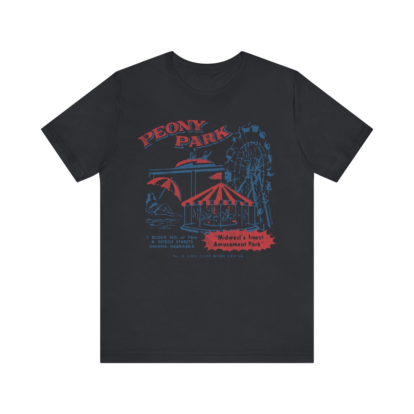 PEONY PARK (matchbook cover) Short Sleeve Tee