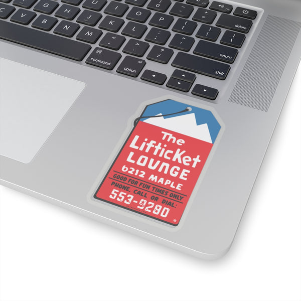 THE LIFTTICKET LOUNGE Kiss-Cut Stickers