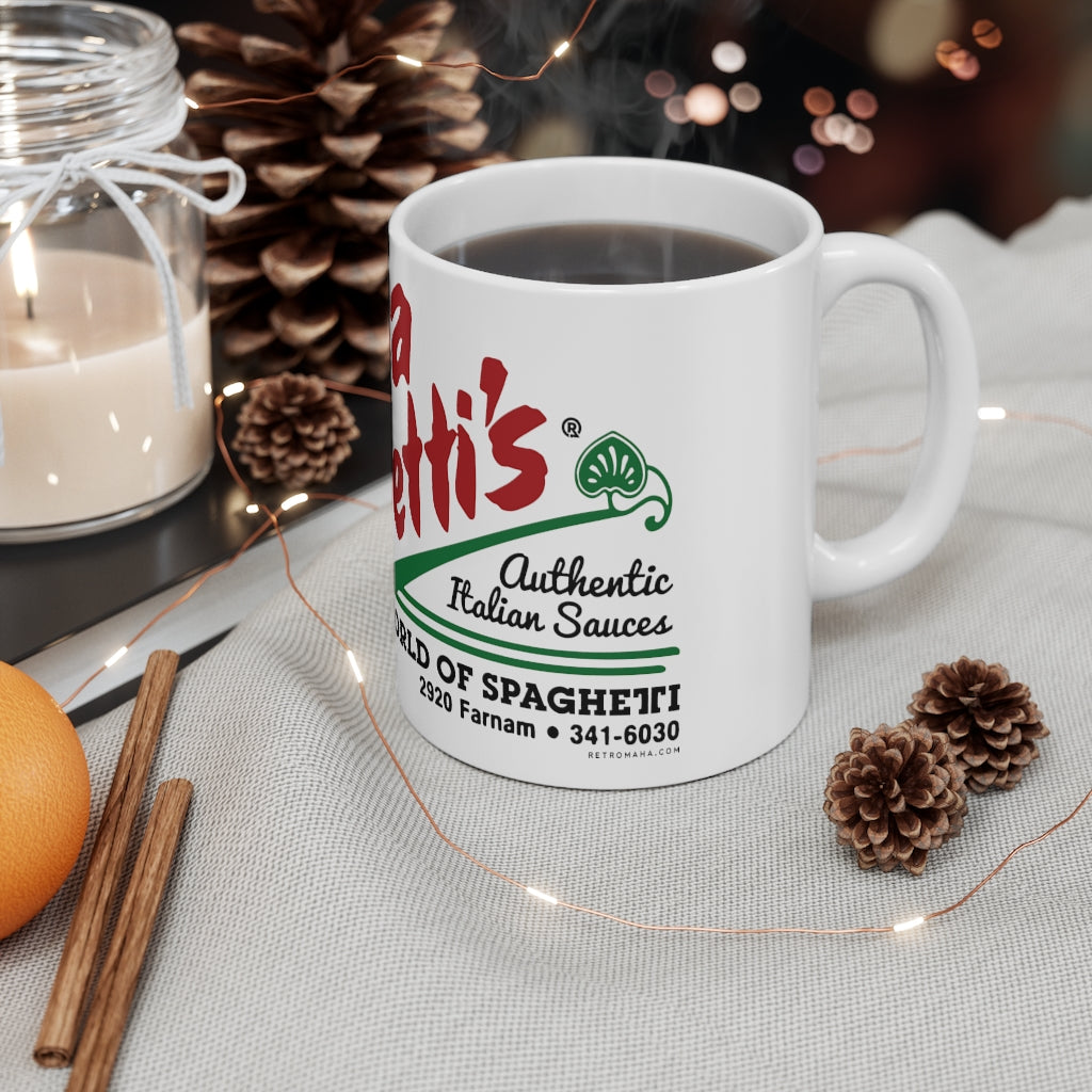 PAPPA CALVETTI'S WORLD OF SPAGHETTI Mug 11oz
