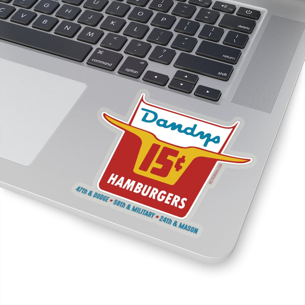 DANDY'S HAMBURGERS Kiss-Cut Stickers