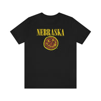 NEBRASKA BASKETBALL (NIRVANA LOGO) Short Sleeve Tee