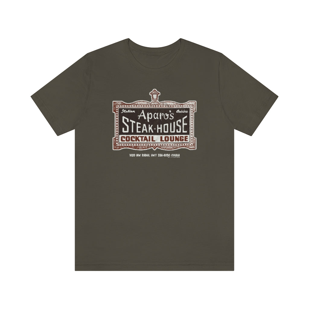 APARO'S STEAK HOUSE & COCKTAIL LOUNGE Short Sleeve Tee