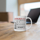 CANARIES $10 (VINTAGE OMAHA AD) Mug 11oz