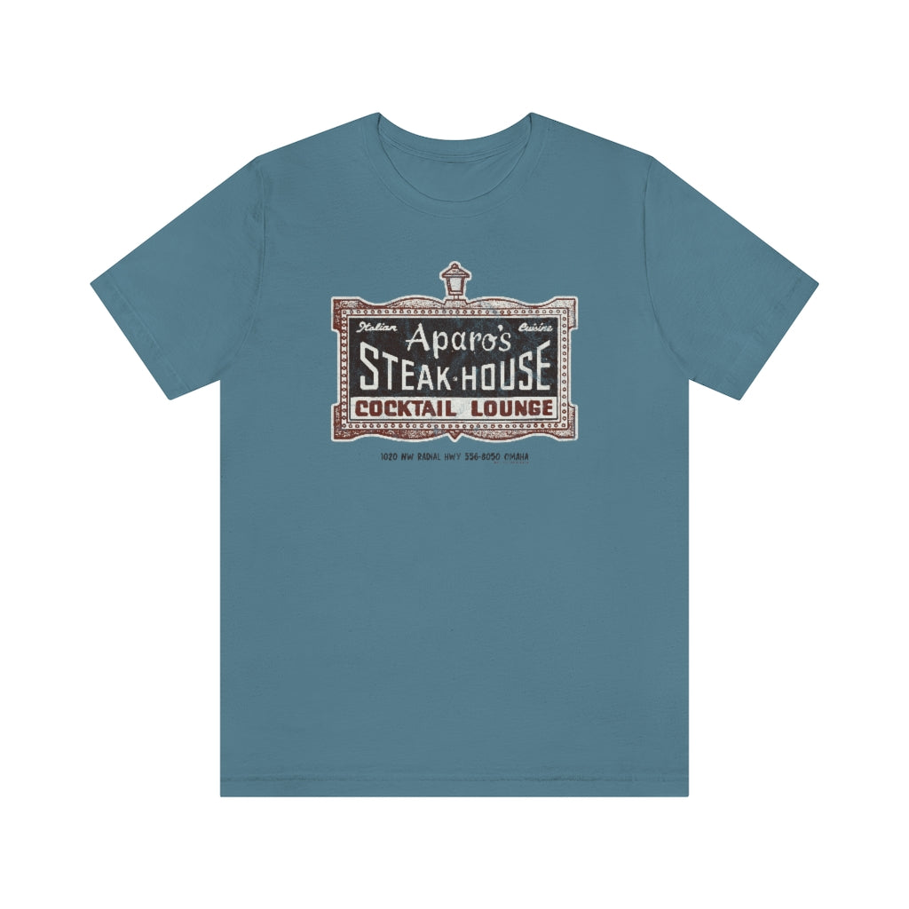APARO'S STEAK HOUSE & COCKTAIL LOUNGE Short Sleeve Tee