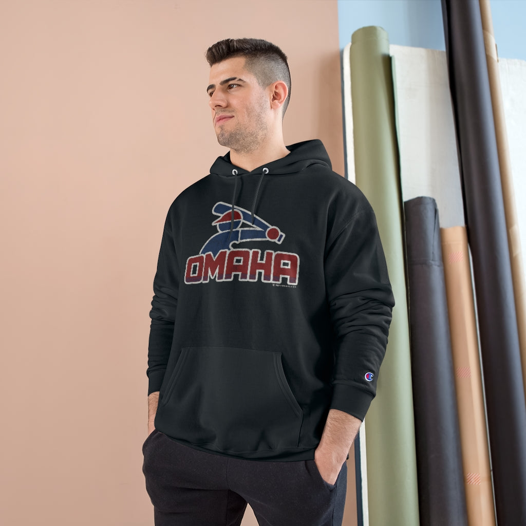 OMAHA RETRO COLLEGE BASEBALL Champion Hoodie