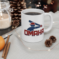 OMAHA RETRO COLLEGE BASEBALL Mug 11oz