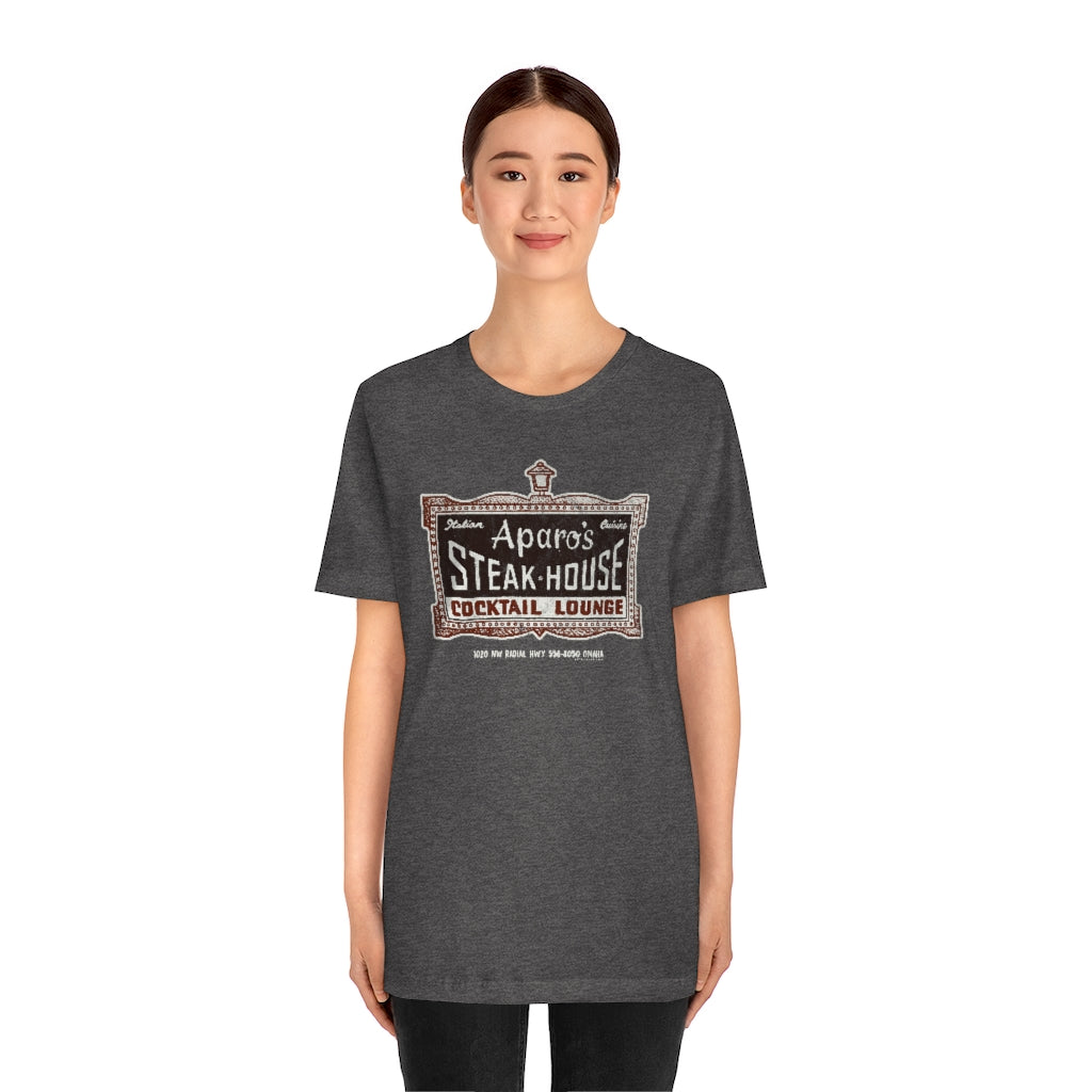APARO'S STEAK HOUSE & COCKTAIL LOUNGE Short Sleeve Tee