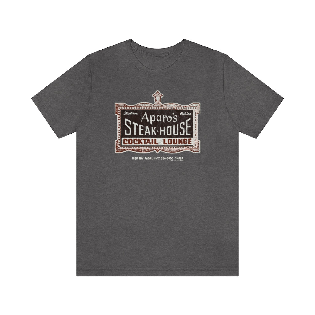 APARO'S STEAK HOUSE & COCKTAIL LOUNGE Short Sleeve Tee