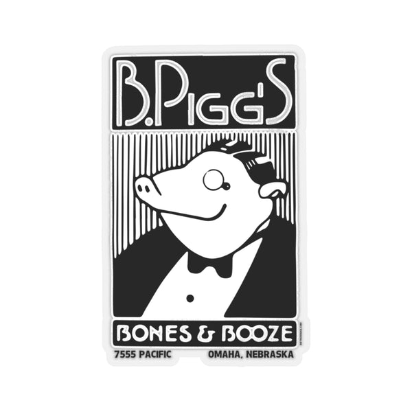 B. PIGG'S BONES & BOOZE Kiss-Cut Stickers