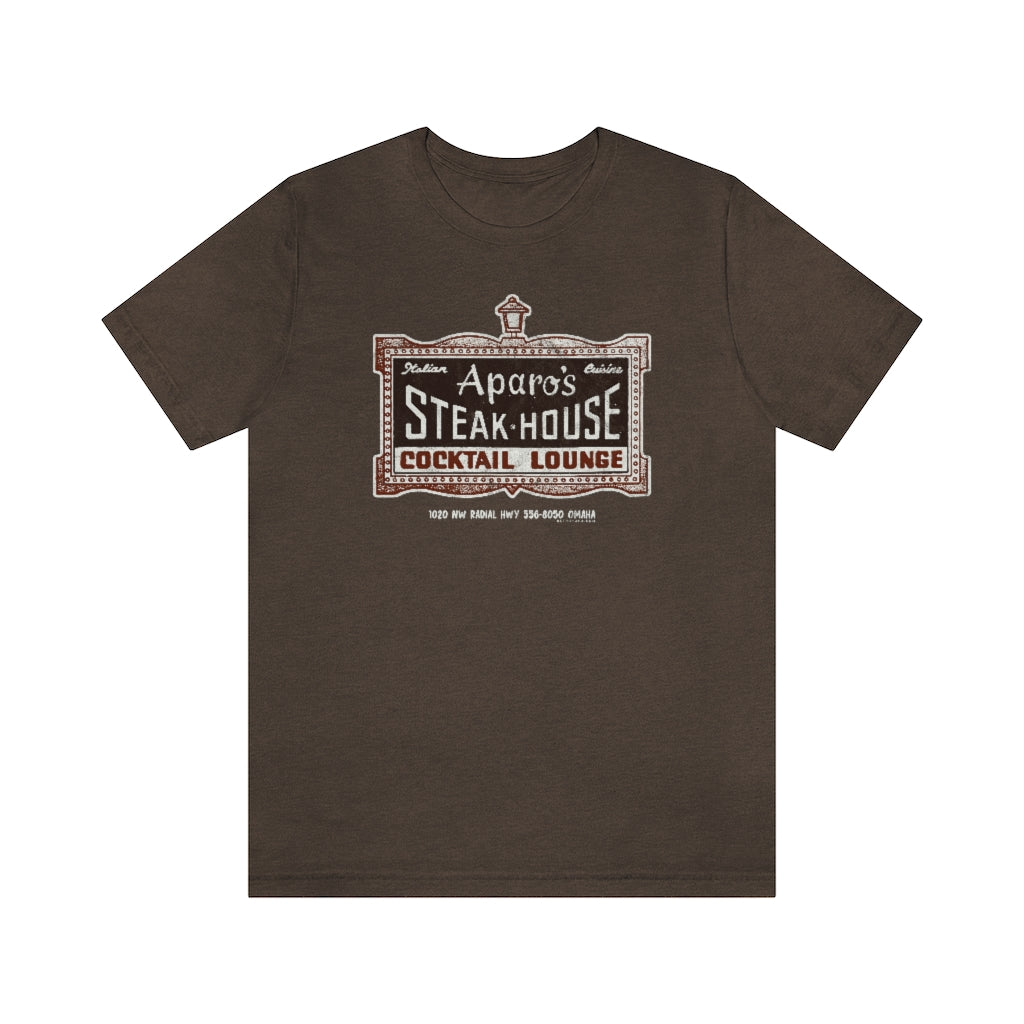 APARO'S STEAK HOUSE & COCKTAIL LOUNGE Short Sleeve Tee