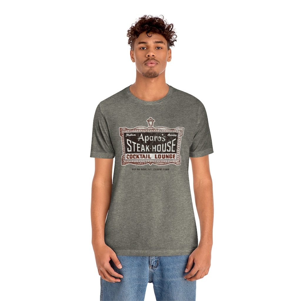 APARO'S STEAK HOUSE & COCKTAIL LOUNGE Short Sleeve Tee