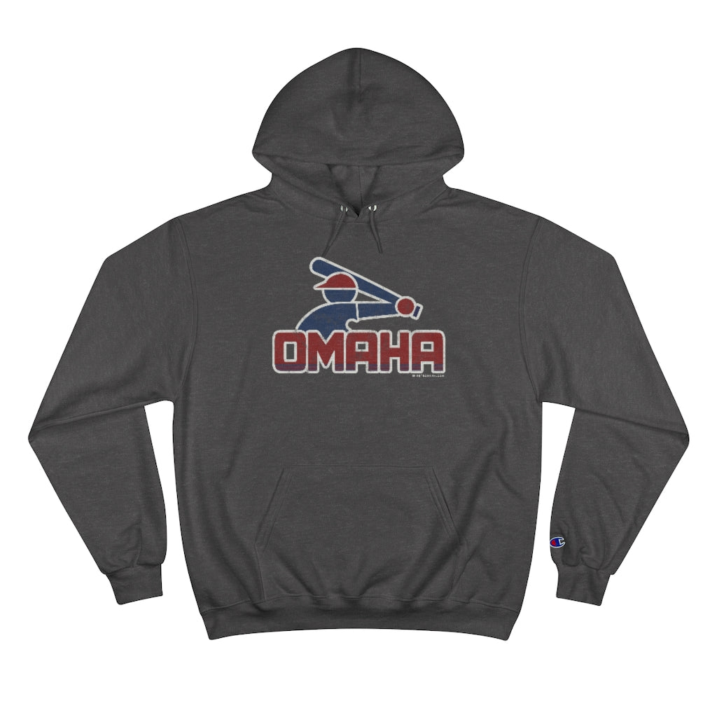 OMAHA RETRO COLLEGE BASEBALL Champion Hoodie