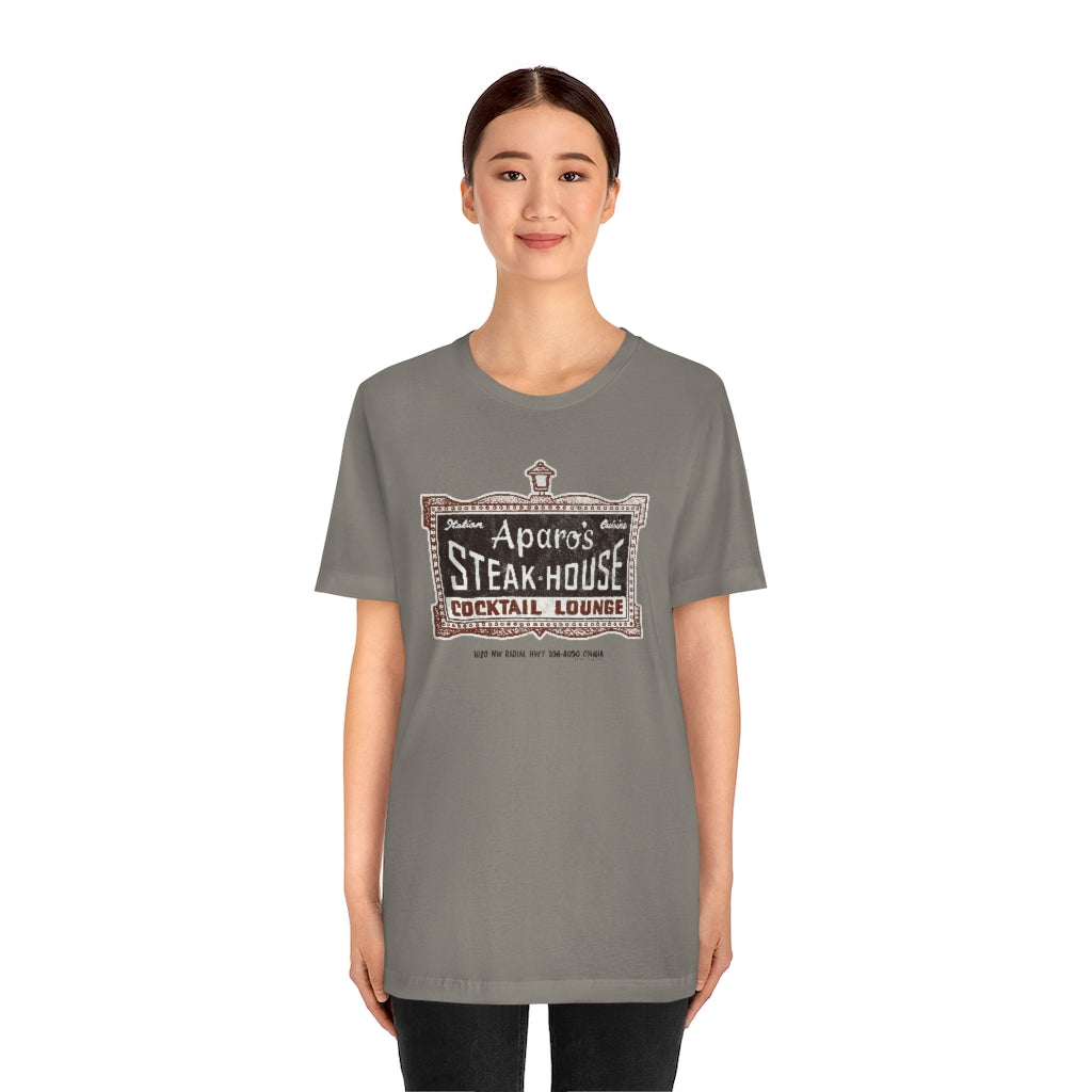 APARO'S STEAK HOUSE & COCKTAIL LOUNGE Short Sleeve Tee