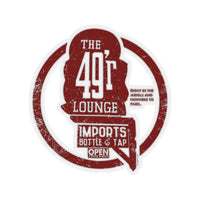 49'r LOUNGE (SIGN) Kiss-Cut Stickers