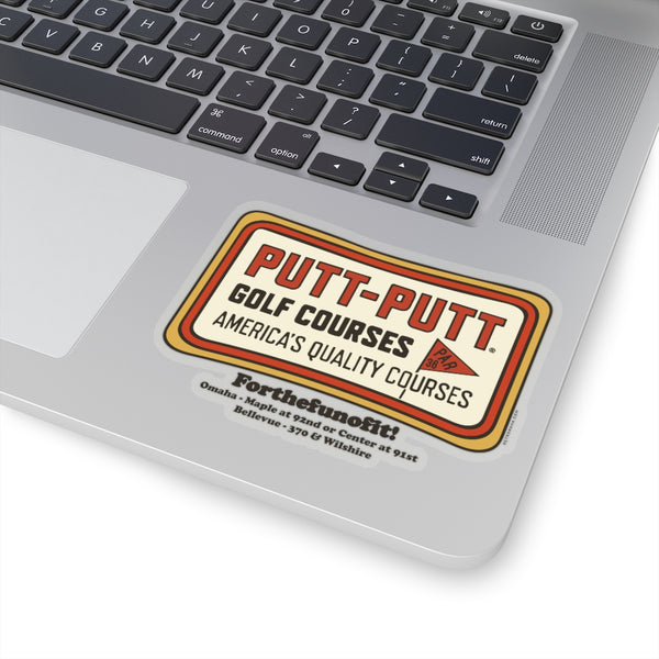 PUTT-PUTT (SIGN) Kiss-Cut Stickers