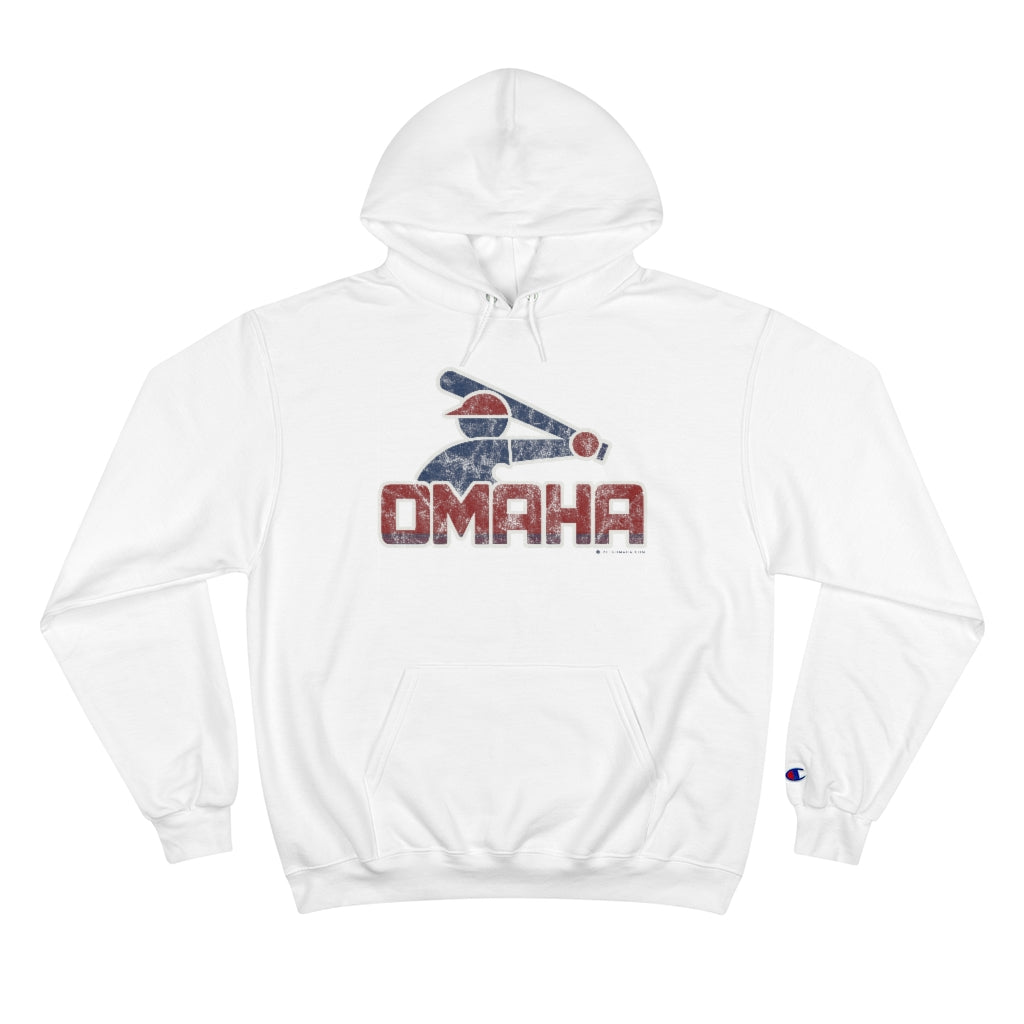 OMAHA RETRO COLLEGE BASEBALL Champion Hoodie