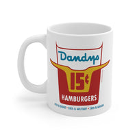 DANDY'S HAMBURGERS Mug 11oz