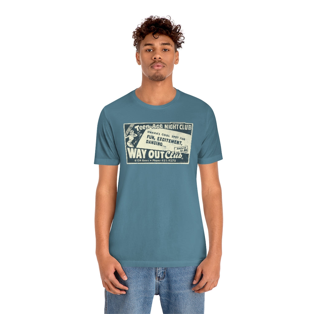 WAY OUT CLUB (Teen-Age Night Club) Short Sleeve Tee
