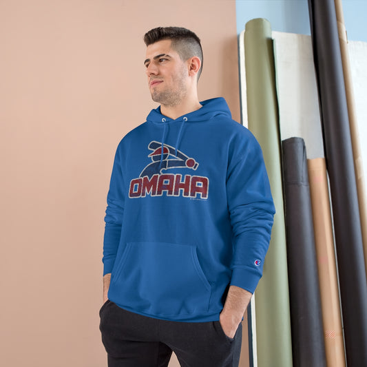 OMAHA RETRO COLLEGE BASEBALL Champion Hoodie