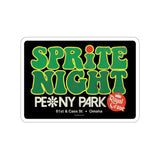SPRITE NIGHT / PEONY PARK (ON BLACK) Kiss-Cut Stickers